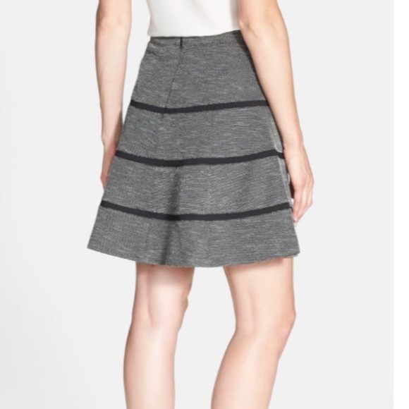 Halogen Striped Tweed Skater Skirt - Picture 2 of 10